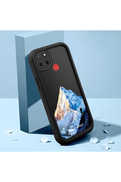 Hontinga حافظة هاتف من السيليكون الناعم المتوافقة مع هاتف Realme C25 مضادة لل...