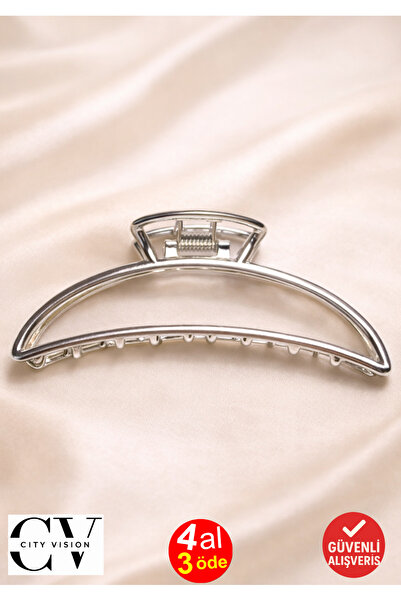 cityvision Agrafă de păr din metal argintiu – Agrafă minimalistă și elegantă ...