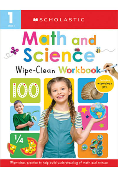 Cartwheel Books Caiet de lucru pentru clasa întâi, matematică/științe, curățare prin ștergere: Elevii timpurii din Scholastic (curățare prin ștergere)