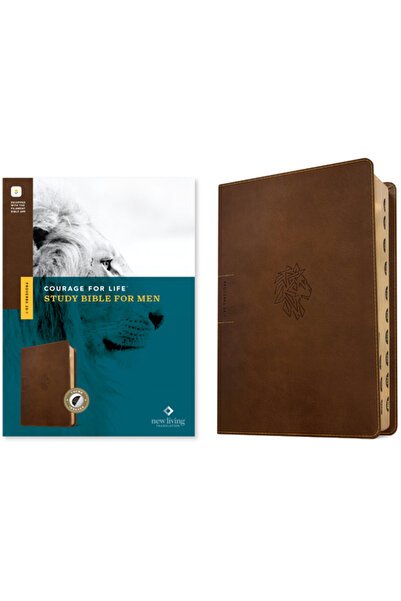 Tyndale House Publ Biblia de studiu NLT Curaj pentru viață pentru bărbați (im...