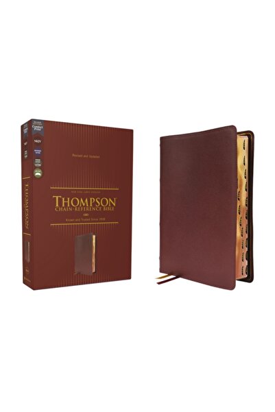 Zondervan Biblia Nkjv, Thompson Chain-Reference, piele naturală, piele de viț...