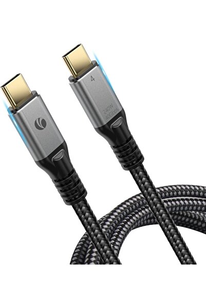 VCOM USB 4 Cable for Thunderbolt 4 Cable 240W, 40Gbps Thunderbolt 3 Cable 1.2m