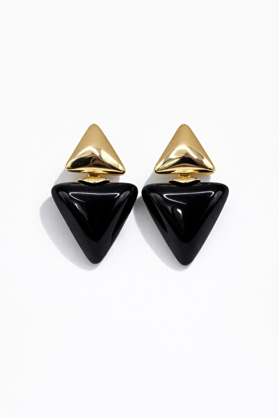 Vi store Steel Black Triple Earring