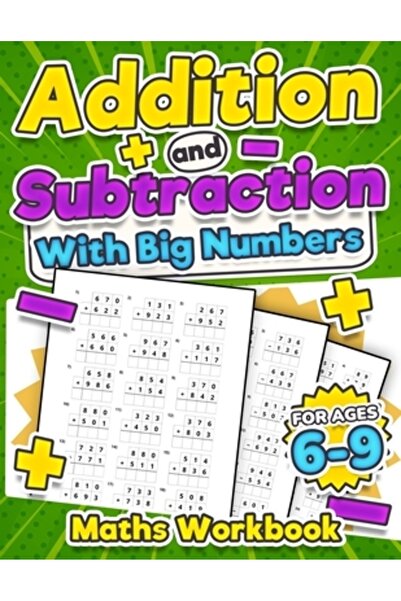 INDEPENDENT CAT Caiet de exerciții de matematică cu adunare și scădere pentru copii cu vârste între 6 și 9 ani - Exerciții de testare a adunării și scăderii cu timp limitat