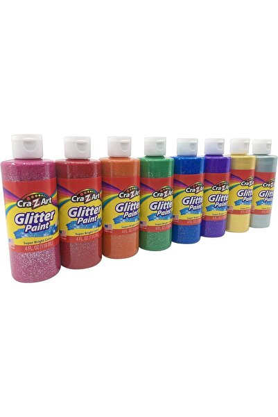 Generic Washable Glitter Paint Set - 8 Colors