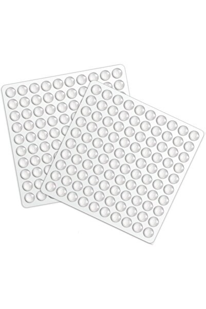 Arabest Clear Rubber Bumpers for Cabinet and Drawer Self-Adhesive Shock Absorbing Pads 200 Pack