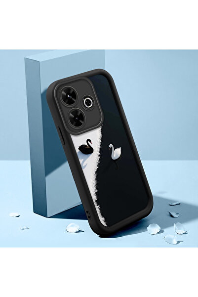 Hontinga حافظة هاتف من السيليكون الناعم متوافقة مع Redmi 13 4G مضادة للسقوط ع...