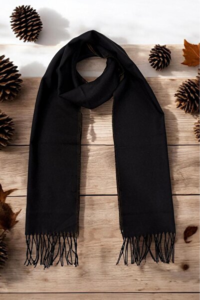 Sarar Двустранен черно-кафяв шал KL-26
