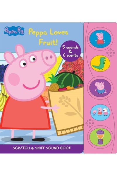 pi kids Purcelușa Peppa: Peppa iubește fructele, zgârie și adulmecă sunete
