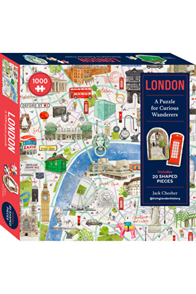 KADDO Londra: Un puzzle pentru călători curioși: Puzzle de 1000 de piese cu 20 de piese în formă, din Sunday Times B