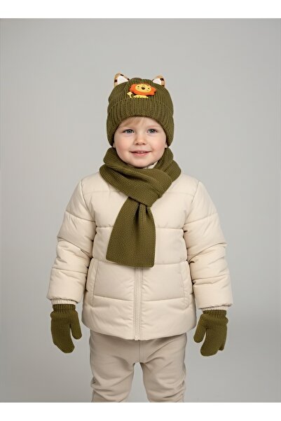 eradkids Organic Cotton Winter Beanie Scarf Gloves Set of 3 – Baby Boy (1-4 Y...