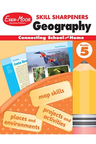Evan-Moor Educ Publ Geografie, clasa a 5-a, pentru ascuțirea abilităților