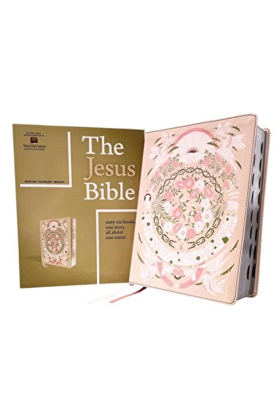 Zondervan Ediția pentru artist a Bibliei lui Isus, ESV, piele moale, model fl...