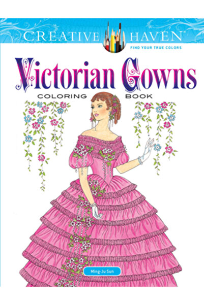 Dover Pubn Inc Carte de colorat Creative Haven cu rochii victoriene