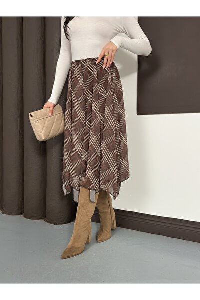 Nazline Women's long chiffon skirt