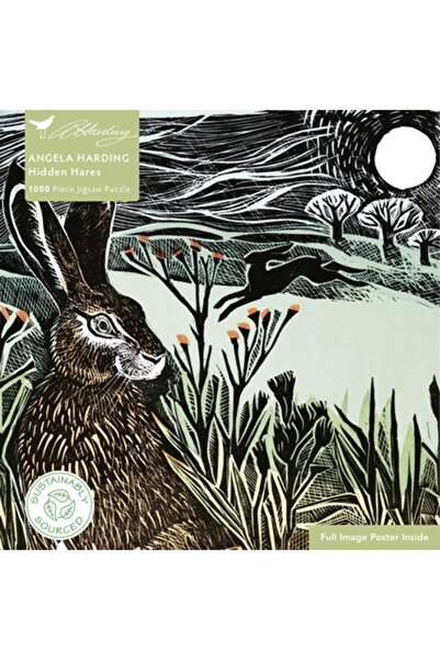 Flame Tree Pub Puzzle pentru adulți Angela Harding: Iepuri ascunși: 1000 de p...