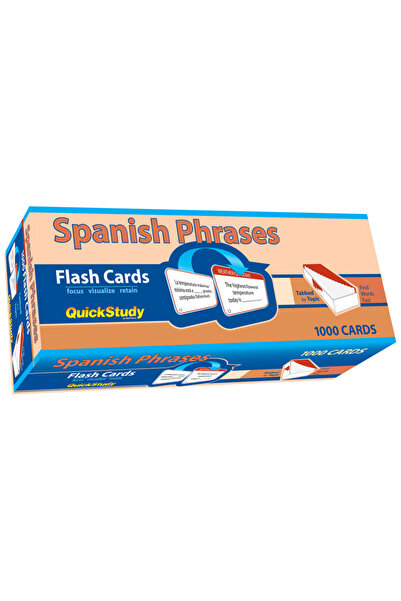 Quickstudy Reference Guides Fișe cu expresii în spaniolă (1000 de fișe): Un i...