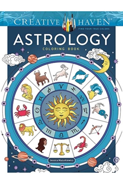 Dover Pubn Inc Carte de colorat cu astrologie Creative Haven