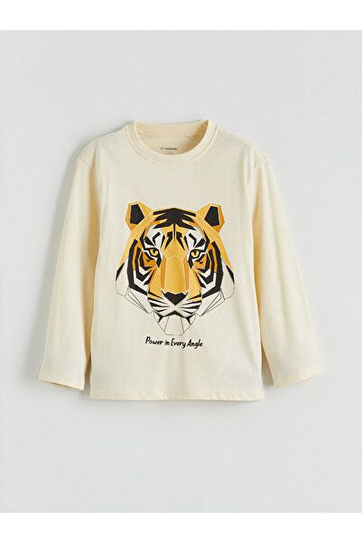 LC Waikiki منتجات فريزن ستور التي لا مثيل لها I تي شيرت للأولاد مطبوع عليه النمر