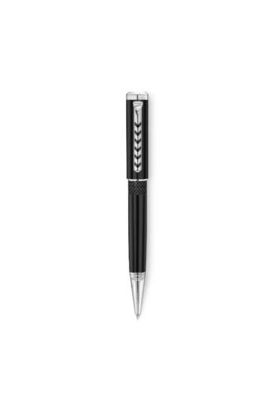 Ducati Stile Black Carbon Fiber Pen with Silver Trims