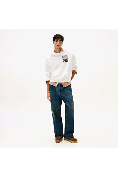 Tommy Hilfiger سويت شيرت أبيض للرجال من التسعينيات من Photo City