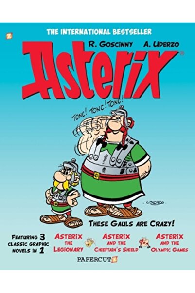 Papercutz Asterix Omnibus #4: Conține Asterix Legionarul, Asterix și Scutul C...