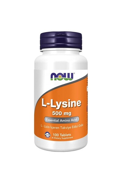 Now Food الليسين-L 500 ملغ / أقراص الليسين-L 100 حبة