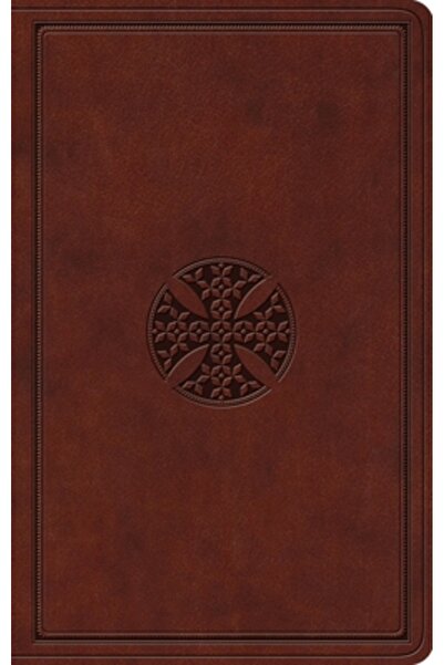Crossway Books Biblia ESV Value Thinline (Trutone, maro, model cruce mozaic)