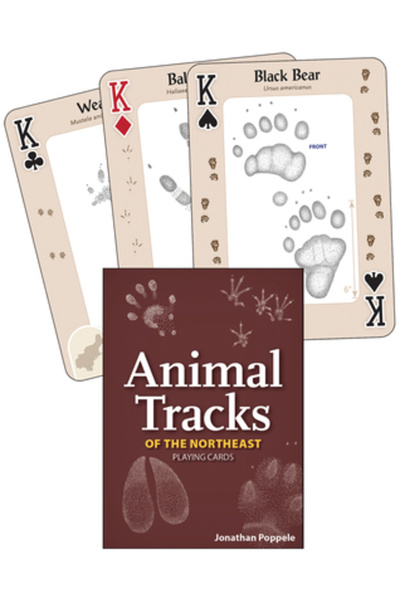 Adventurekeen Cărți de joc Animal Tracks of the Northeast