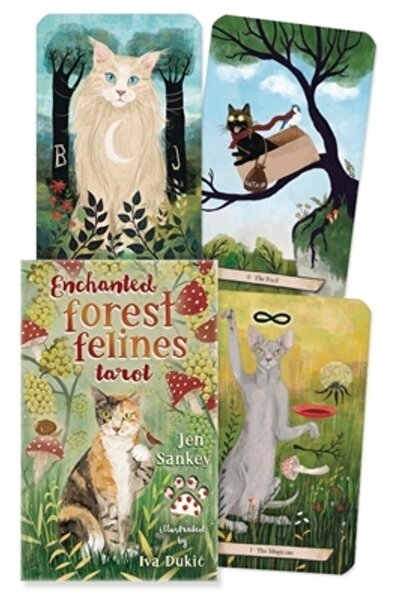 Llewellyn Pub Tarot cu feline din pădurea fermecată