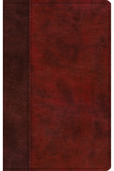 Crossway Books Biblia ESV cu linie subțire și caractere mari (Trutone, Burgun...