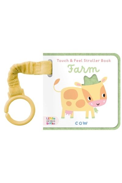 Little Genius Books Cartea căruciorului Touch & Feel - Fermă