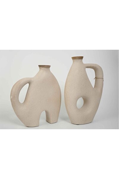 Vitale مزهرية سيراميك مكونة من قطعتين 33*9*38 سم AK.KT0015