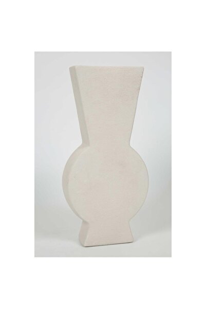 Vitale مزهرية ليديا كريم طويلة هندسية الشكل 18.5*6.5*38 سم AK.KK0025