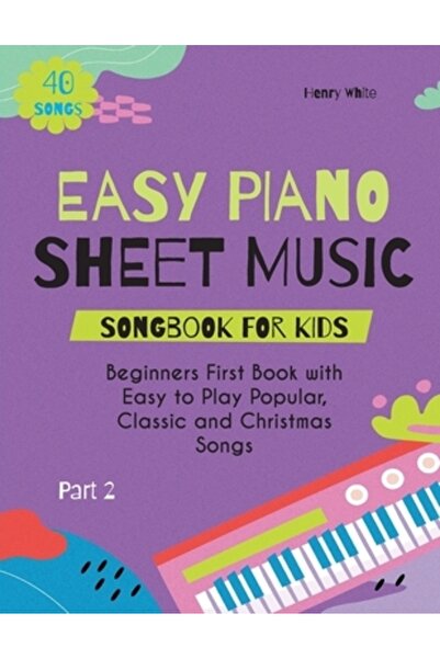 INDEPENDENT CAT Carte de partituri ușoare pentru pian pentru copii: Prima car...