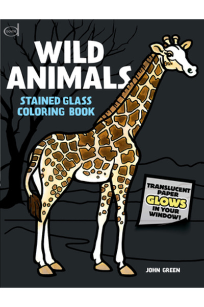 Dover Publications Wild Animals Stained Glass Coloring Book