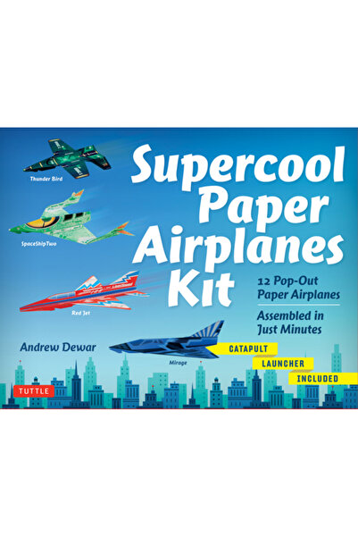 GENERAL BOOKS Kit Avioane de Hârtie Super Faine: 12 Avioane de Hârtie Pop-Out...