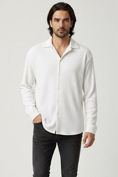 CAST COLLECTİON Мъжка бяла риза от османска тъкан