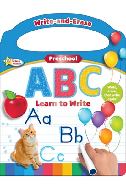 Sequoia Childrens Pub Active Minds Write-and-Erase Preschool ABC: Învață să s...
