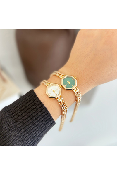 Boise Atelier Versail Gold-White Watch |   Clock