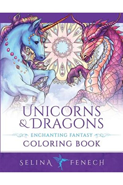 Fairies And Fantasy Pty Ltd Unicorni și Dragoni - Carte de colorat fantastică...