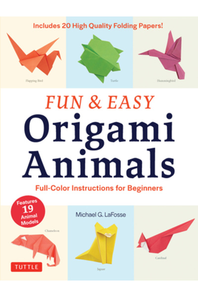 Tuttle Pub Animale origami distractive și ușoare: Instrucțiuni color pentru î...