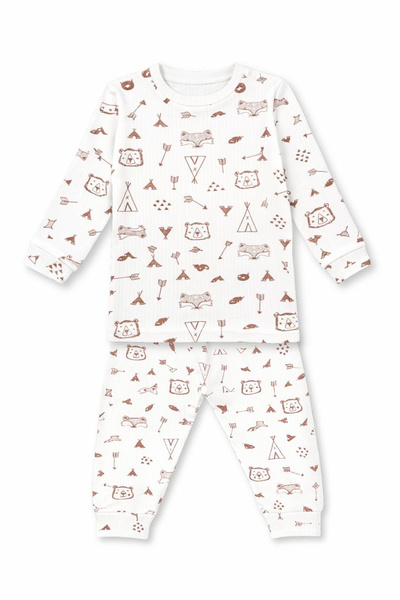TWOO KİDS طقم أطفال بنمط حيوانات السفاري للبنات والأولاد - طقم مكون من قطعتين...