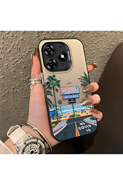 Hontinga حافظة متوافقة مع هاتف Tecno Spark 10 Pro، حافظة هاتف صلبة مضادة للسق...