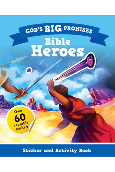 Good Book Co Autocolant și caiet de activități cu eroii biblici „Marile promisiuni ale lui Dumnezeu”
