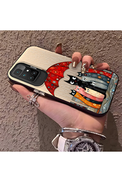 Hontinga حافظة هاتف متوافقة مع هاتف Redmi 10، حافظة صلبة مقاومة للصدمات على ش...