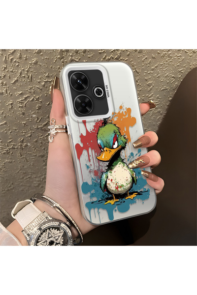 Hontinga حافظة متوافقة مع هاتف Poco M6 4G، حافظة هاتف صلبة مضادة للسقوط، فن ا...