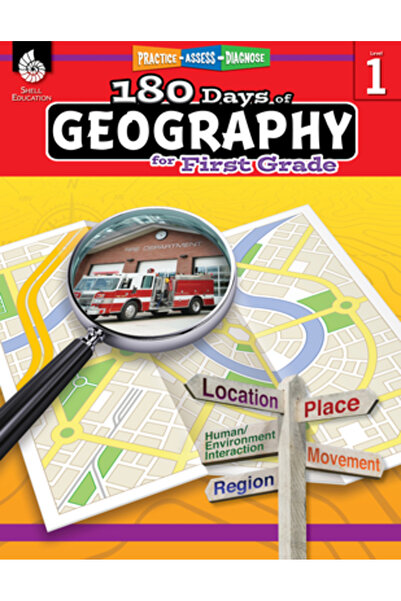 Shell Educ Pub 180 de zile de geografie pentru clasa întâi (clasa I): Exersar...