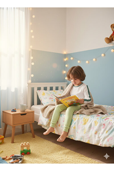 Wogi Çocuk %100 Pamuklu Alt Üst Pijama Takımı