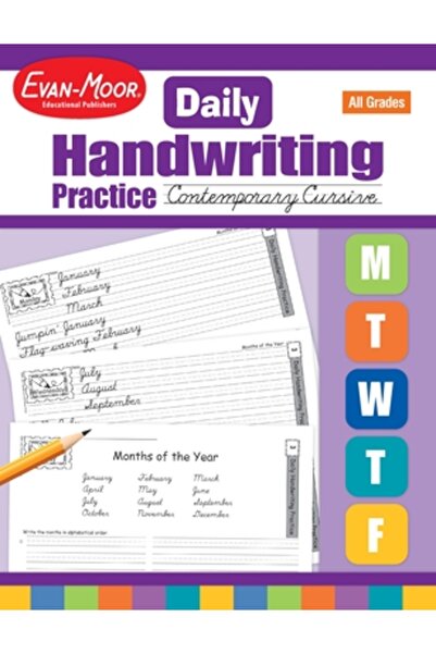 Evan-Moor Educational Publishers Exerciții zilnice de scriere de mână, cursiv...